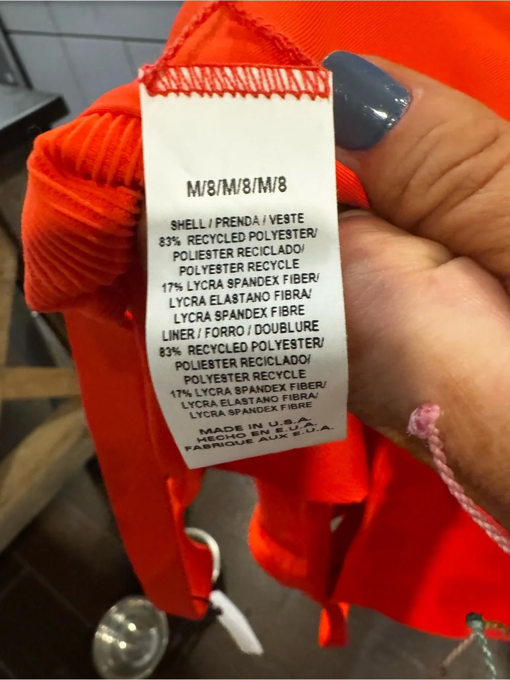 Vitamin A ❤️ Fred Segal Bright Red Ribbed  One-Piece